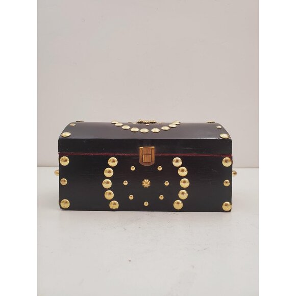 Wooden Keepsake Box, Wooden Chest, Wooden Box, Small Treasure Chest, Wooden - Picture 1 of 10